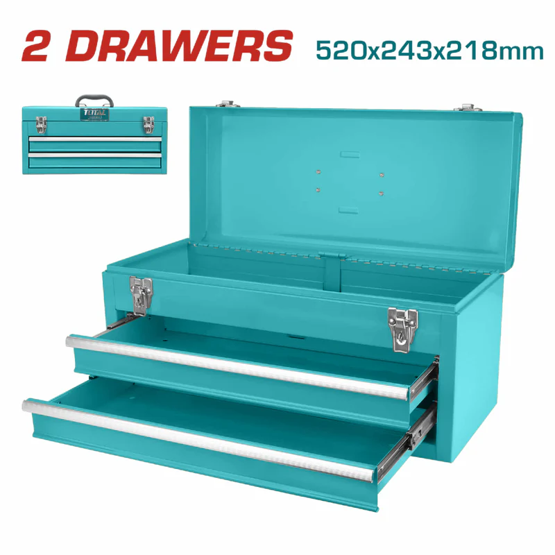 CAJA HERRAMIENTAS 520X243X218MM METALICA INDUSTRIAL SUPER TOTAL (THPTC202)