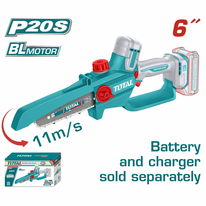 SIERRA MINI INALAMBRICA 6" 20V CARGADOR SE VENDEN POR SEPARADO INDUSTRIAL SUPER TOTAL (TGSLI2066)