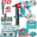 CLAVADORA INALAMBRICA CONCRETO 40MM 42V INCLUYE BATERIA Y CARGADOR INDUSTRIAL SUPER TOTAL (UTCNLI420602)