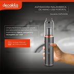 ASPIRADORA INALAMBRICA 11V INCLUYE 1 CEPILLO, 1 TUBO PLANO DE SUCCION DECAKILA (CMPV003B)