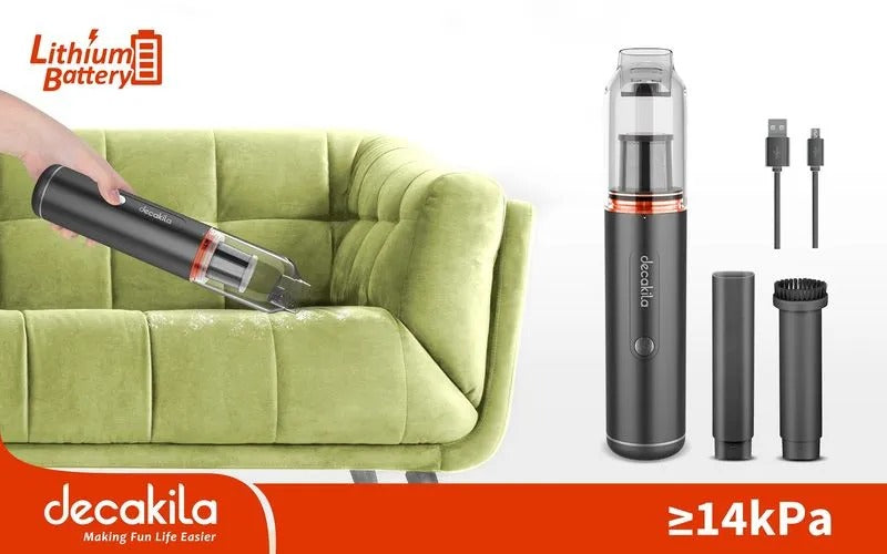 ASPIRADORA INALAMBRICA 11V INCLUYE 1 CEPILLO, 1 TUBO PLANO DE SUCCION DECAKILA (CMPV003B)