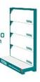 MATERIAL PUBLICITARIO (EXHIBIDOR TOTAL KIT COMPLETO DE 135CM) (135X94X45)