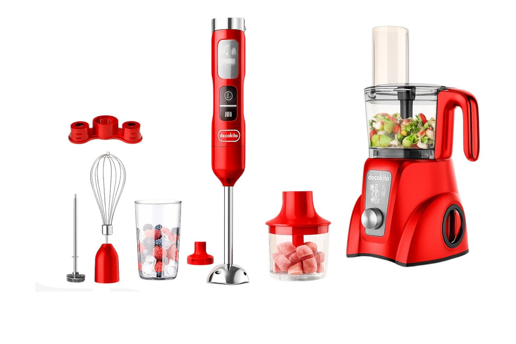 COMBO DECAKILA PICATODO INALAMBRICO 16V 1.25L (KUMG027R) + BATIDORA DE MANO INCLUYE 5 ACCESORIOS(KMJB055R)