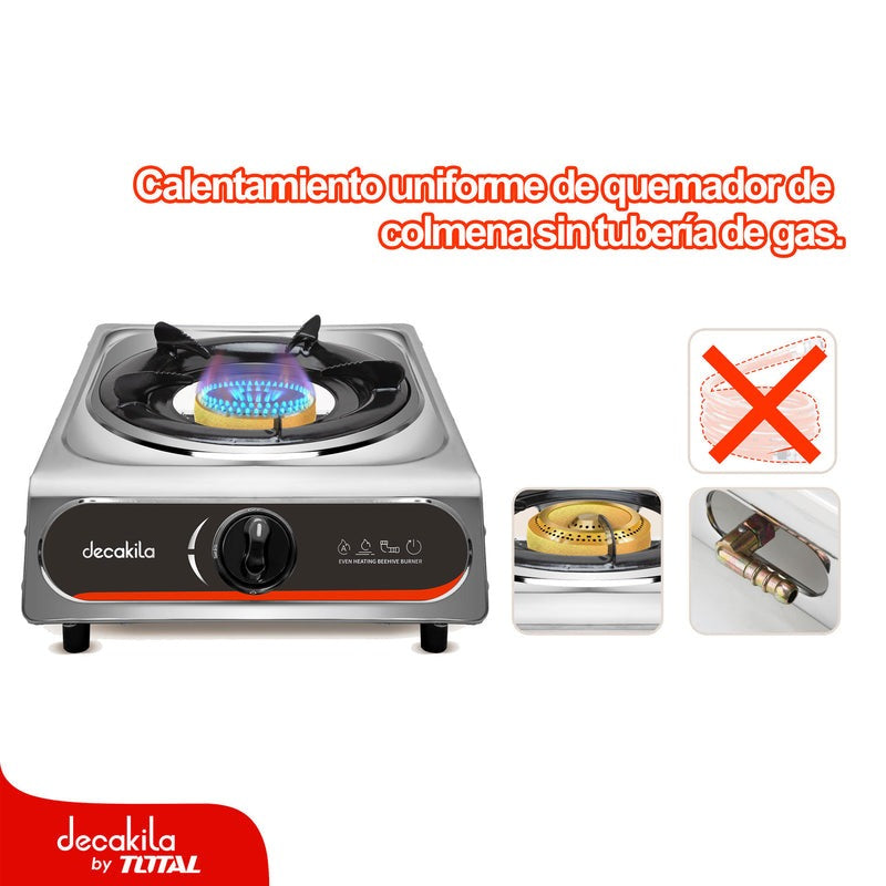ESTUFA A GAS PORTATIL DE UN QUEMADOR DECAKILA
