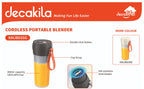 LICUADORA PORTATIL 300 ML 3.7V DECAKILA (KMJB035G)