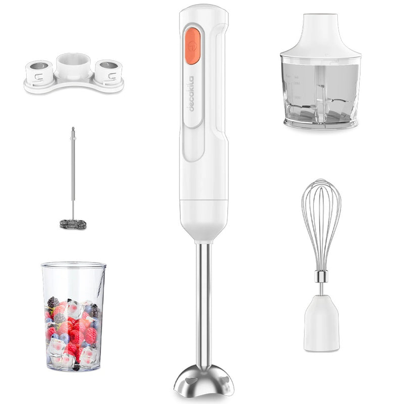 BATIDORA DE MANO INALAMBRICA INCLUYE 5 ACCESORIOS 8V DECAKILA