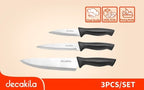 JUEGO DE CUCHILLOS PARA COCINA X 3 PCS DECAKILA (KMTT109B)