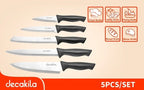 JUEGO DE CUCHILLOS PARA COCINA X 5 PCS DECAKILA (KMTT110B)