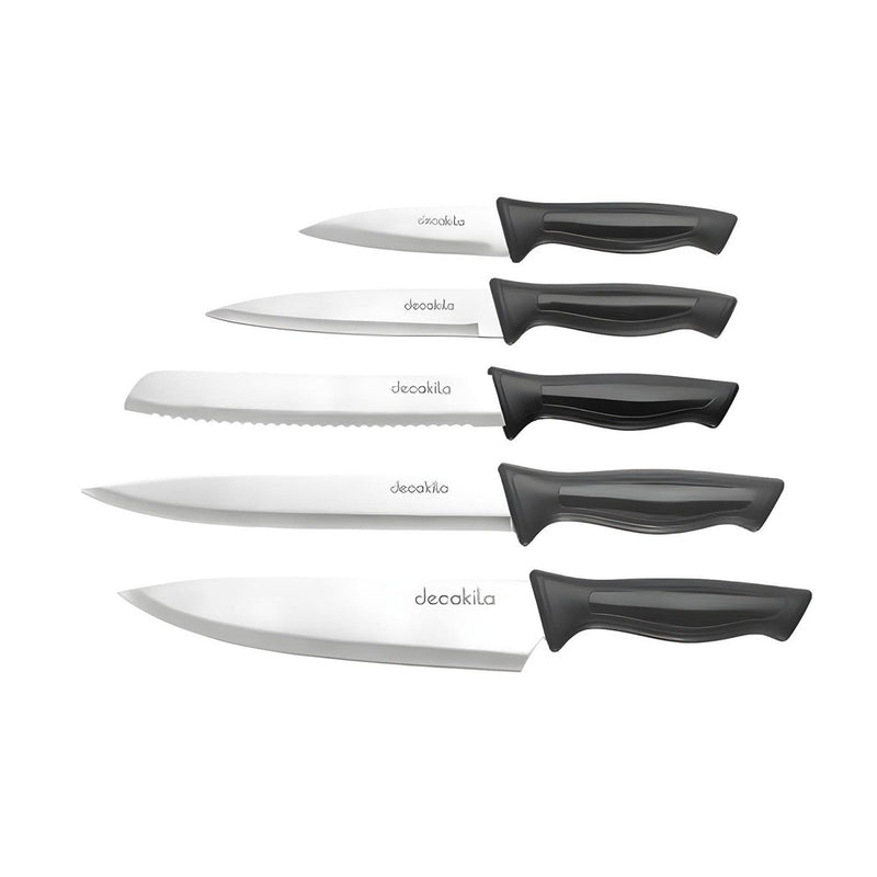 JUEGO DE CUCHILLOS PARA COCINA X 5 PCS DECAKILA