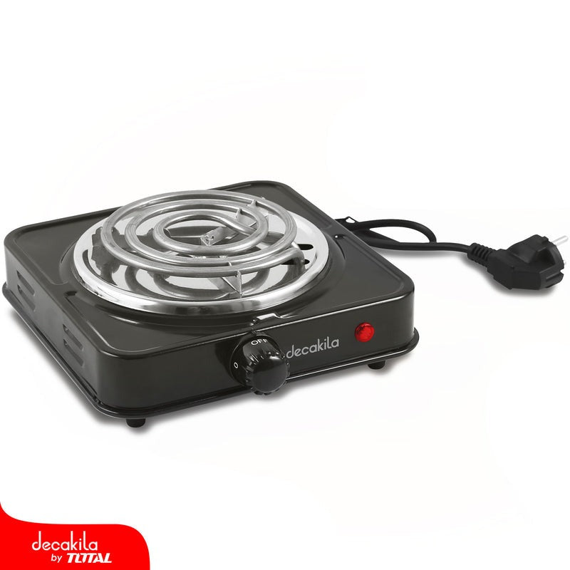 ESTUFA ELECTRICA PORTATIL 1 PUESTO 120V 1000W (21X24X7.5CM) DECAKILA (KUCC001B)