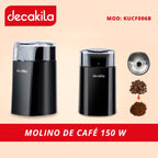MOLEDOR DE CAFE INALAMBRICO CAP 60G DECAKILA (KUCF006B)