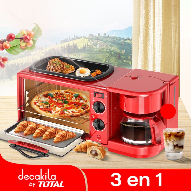 ESTACION DE DESAYUNO MULTIFUNCIONAL 3 EN 1 1350W 120V DECAKILA