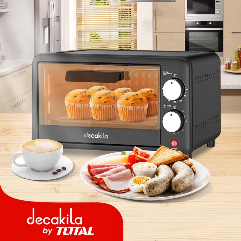 HORNO TOSTADOR CAPACIDAD 10L CONTROL DE TEMPERATURA 230 °C 120V DECAKILA (KUEV022B)