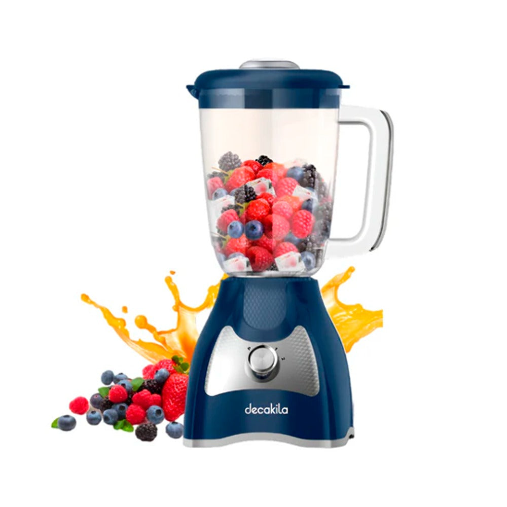 LICUADORA DE DOS VELOCIDADES 1.5L VASO PLASTICO 120V DECAKILA (KUJB043L)
