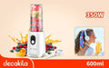 LICUADORA PORTATIL 600 ML RECARGABLE INCUYE VASO DECAKILA (KUJB068T)