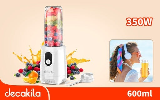LICUADORA PORTATIL 600 ML RECARGABLE INCUYE VASO DECAKILA