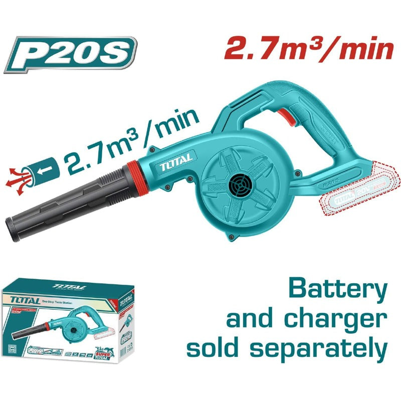 SOPLADORA INALAMBRICA 20V BATERIA Y CARGADOR NO INCLUIDOS SUPER TOTAL