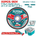 DISCO CORTE METAL/ACERO INOXIDABLE 4-1/2" SUPER TOTAL(PQT POR 50 UNDS) (TAC1050115)