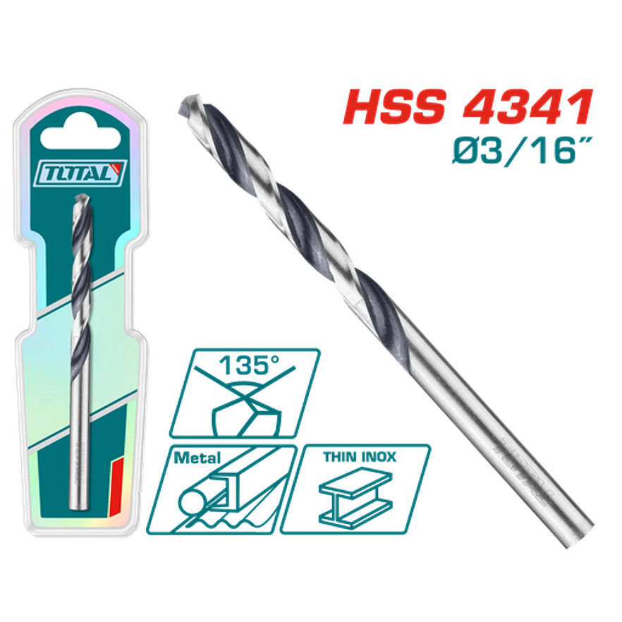 BROCA LAMINA 3/16" INDUSTRIAL SUPER TOTAL