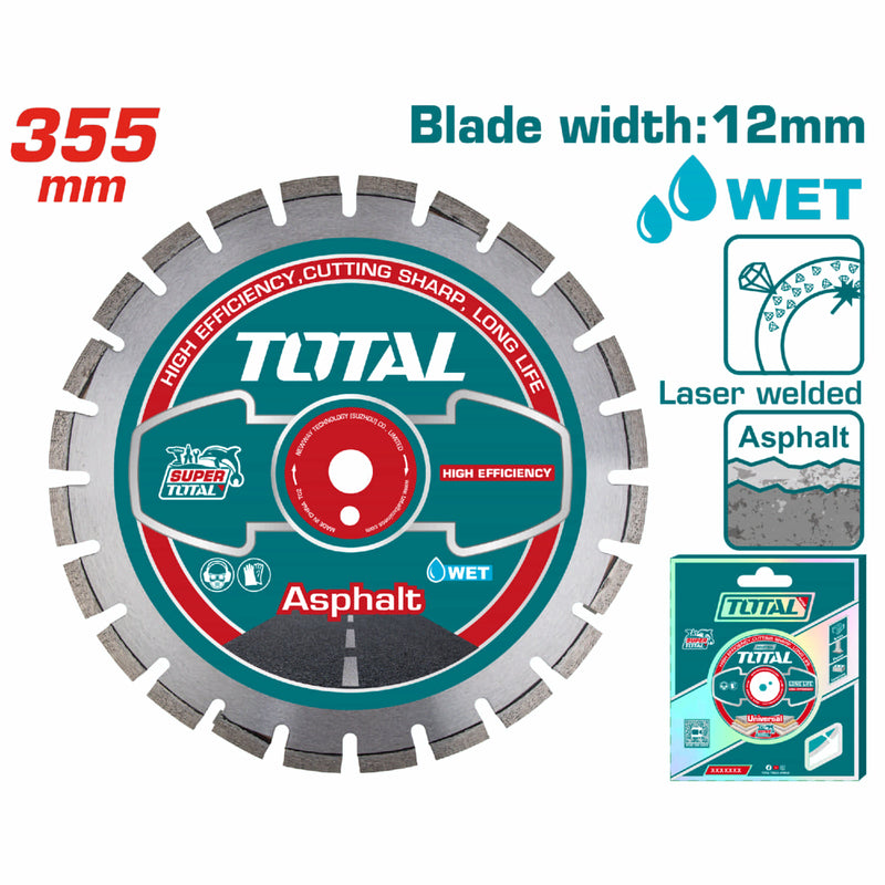 DISCO DIAMANTADO SEGMENTADO 14" ASFALTO INDUSTRIAL SUPER TOTAL (TAC2113553)