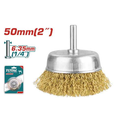 GRATA (2") COPA DE ALAMBRE COBRIZADA PARA TALADRO  (TOTAL)