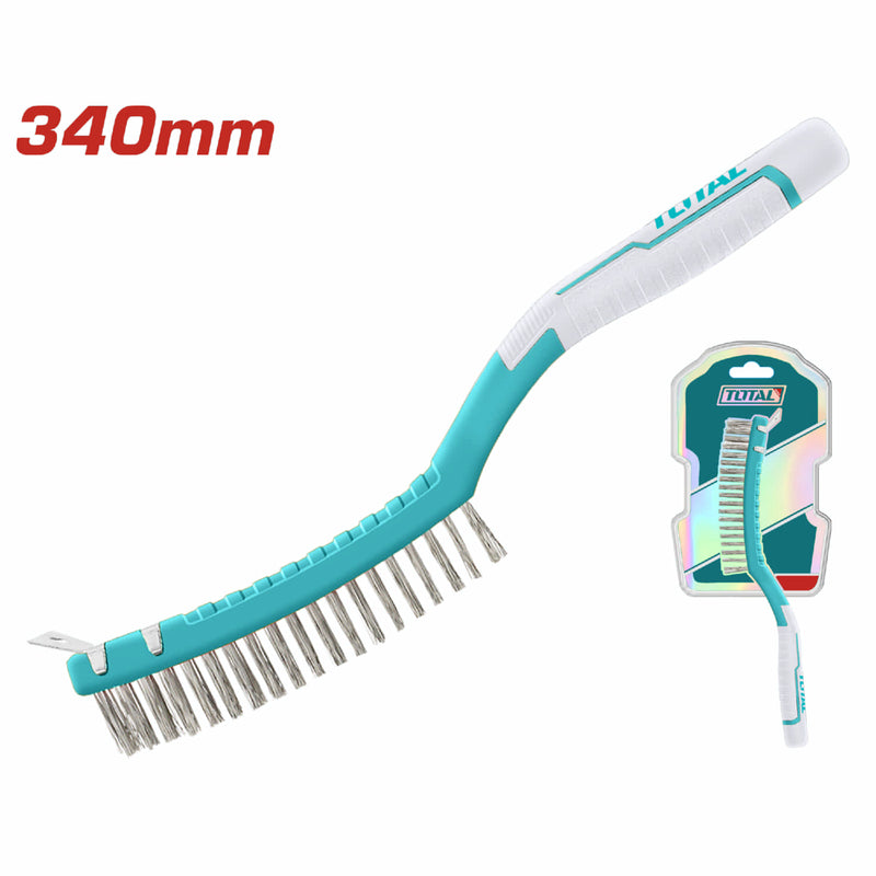CEPILLO ACERO CON ESPATULA 3 LINEAS TOTAL (TAC38051)