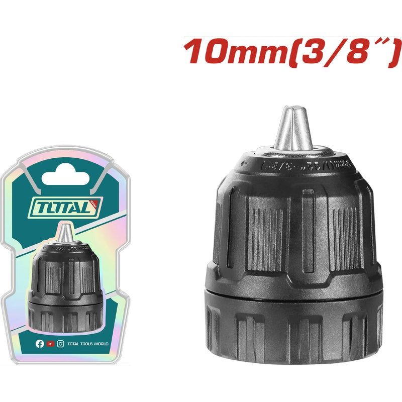 MANDRIL TALADRO 3/8" 10MM TOTAL