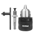 MANDRIL (1/2") + LLAVE + ADAPTADOR SDS PLUS (TOTAL)