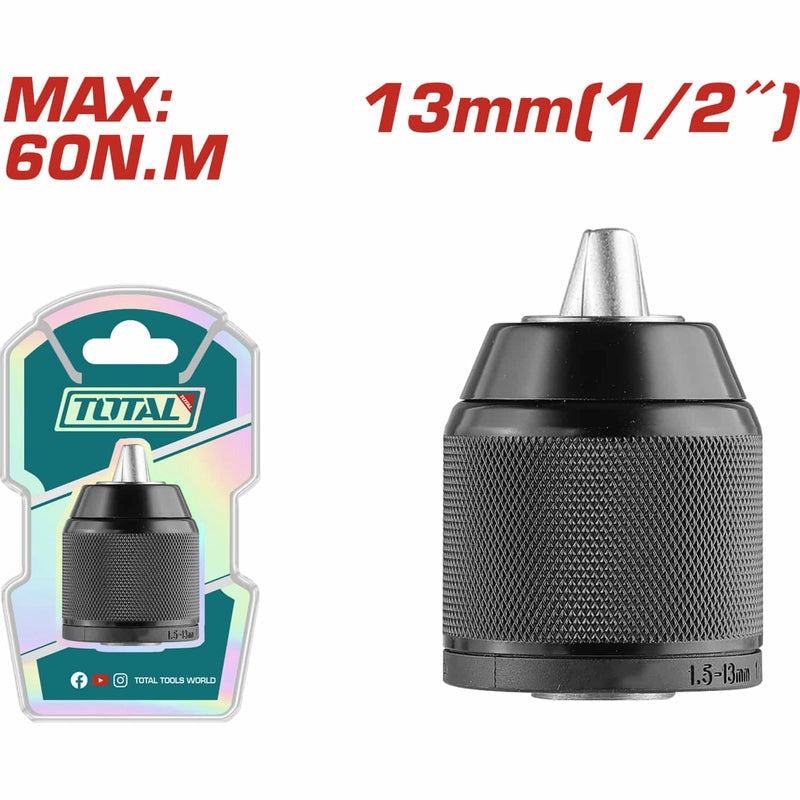 MANDRIL TALADRO 1/2" (13MM) SUPER TOTAL