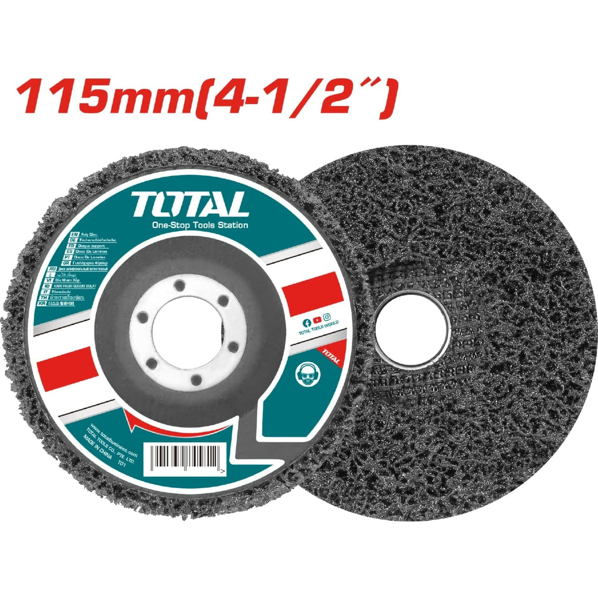 DISCO ABRASIVO DE POLIETILENO 4-1/2" SUPER TOTAL (TAC651151)