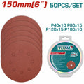 JUEGO DE LIJA X 50 PIEZAS 6" SUPER TOTAL