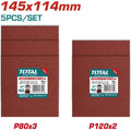 JUEGO DE LIJAS (145x114MM) SURTIDAS X 5PZS  (TOTAL)