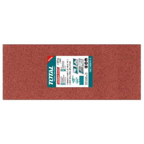 JUEGO DE LIJAS RECTANGULARES P120 (264x115MM) X 5PZS (TOTAL)