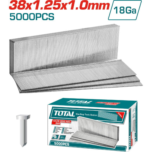 CLAVO 38MM PARA CLAVADORA NEUMATICA X5000 PZS TOTAL