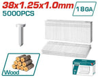 CLAVO 38MM PARA CLAVADORA NEUMATICA X5000 PZS TOTAL
