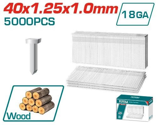 CLAVO 40MM PARA CLAVADORA NEUMATICA 5000 PZS TOTAL