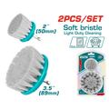 SET DE CEPILLO PARA TALADRO 3,5" JUEGO X 2 PCZ  CERDA SUAVE INDUSTRIAL SUPER TOTAL