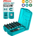JUEGO DE PUNTAS DESTORNILLADOR IMANTADAS X 30 PCS INDUSTRIAL SUPER TOTAL
