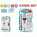 JUEGO DE PUNTAS Y COPAS CON DESTORNILLADOR MANGO EN T X 47PZS (TOTAL)