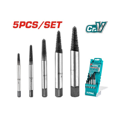 JUEGO EXTRACTOR DE TORNILLOS X 5PZS (TOTAL)
