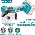 MINI PULIDORA 3" 20V INCLUYE 7 DISCOS (TOTAL)