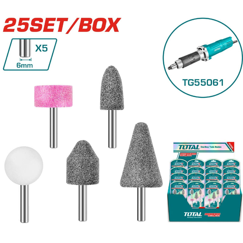 ACCESORIOS DE PIEDRA PARA MOTO TOOL 5 PZS TOTAL