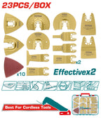 ACCESORIOS X 23 PIEZAS PARA MULTIHERRAMIENTA INDUSTRIAL SUPER TOTAL