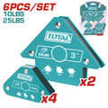 JUEGO DE ESCUADRAS MAGNETICAS (10-25LB) X 6PZ (TOTAL)