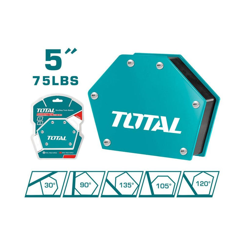 SUJETADOR MAGNETICO 5 75LBS 5 POSICIONES PARA SOLDAR TOTAL