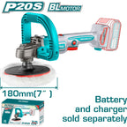 POLICHADORA INALAMBRICA 7" 20V V/VARIABLE INDUSTRIAL SIN BATERIA NI CARGADOR (TOTAL)