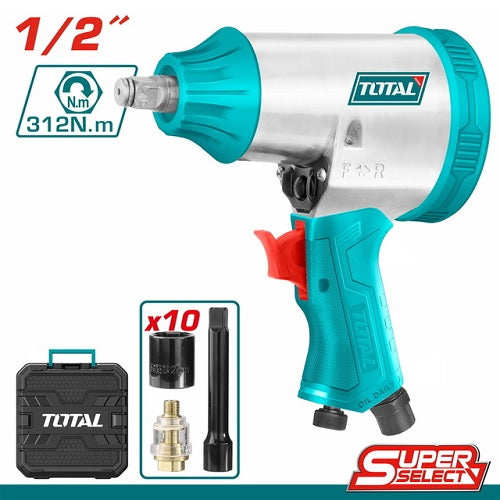 LLAVE DE IMPACTO NEUMATICA (1/2") 312NM / SUPER SELECT  (TOTAL)