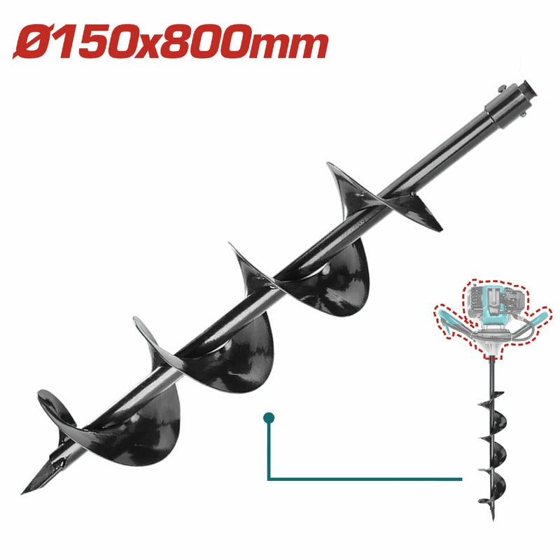 BROCA BARRENO PARA AHOYADOR 150MMX80CM SUPER TOTAL (TEA55221-2)