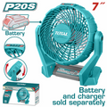VENTILADOR 7" INALAMBRICO 20V 3 ASPAS SUPER TOTAL (TFALI2007)