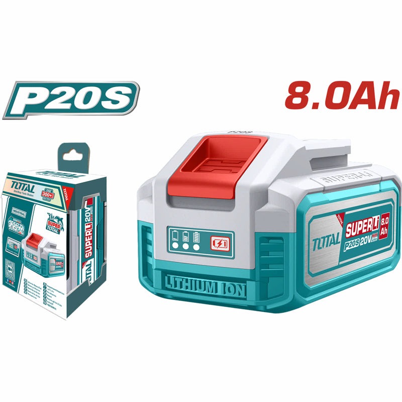 BATERIA 20V 8.0AH INDUSTRIAL ION LITHIUM INDUSTRIAL SUPER TOTAL (TFBLI2108)